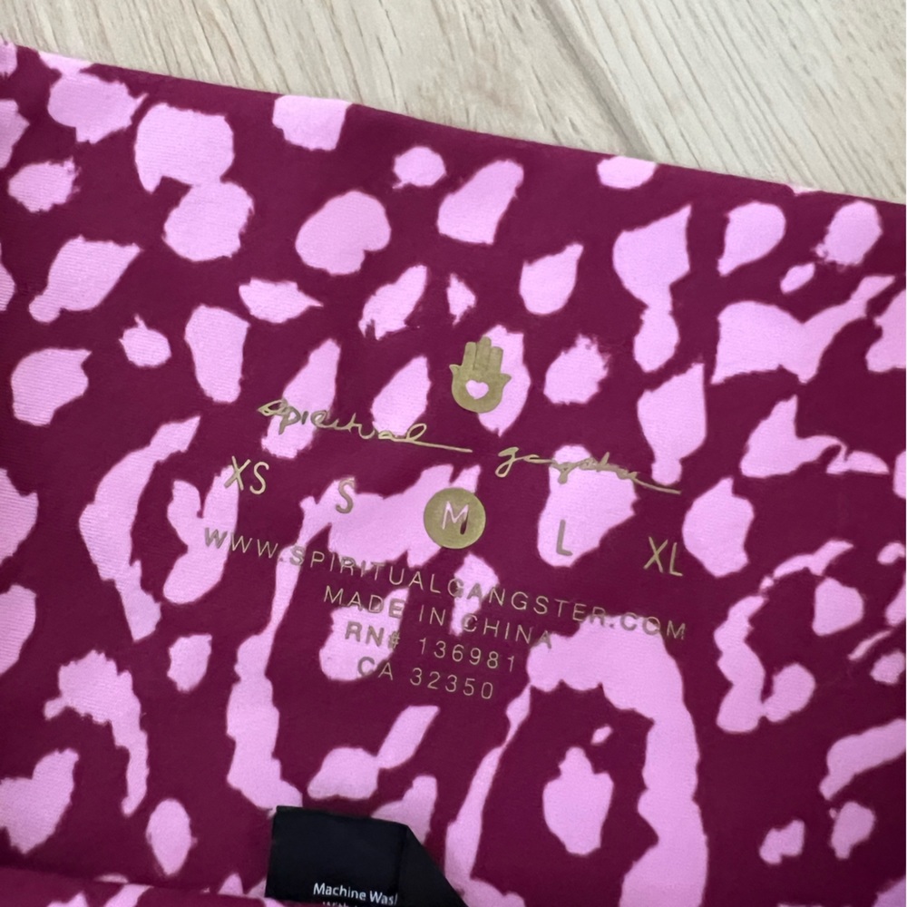 Spiritual gangster pink leopard set - Picture 2 of 6